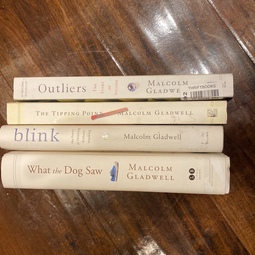 Set of four Malcolm Gladwell books